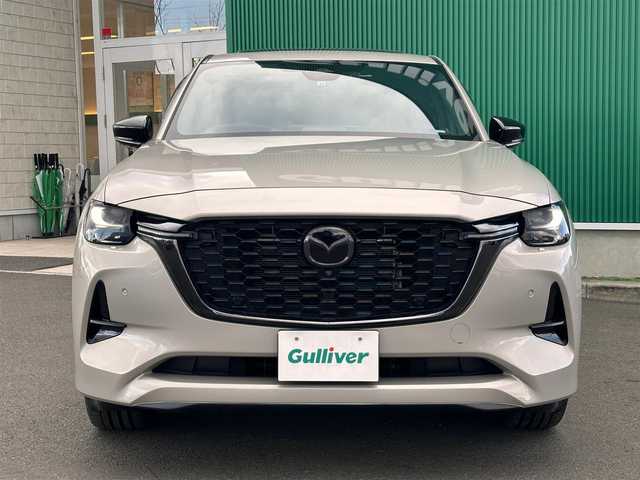 マツダ ＣＸ－６０ XD HV エクスクルーシブスポーツ 宮城県 2022(令4)年 6.7万km プラチナクォーツメタリック 4WD/パノラマサンルーフ/BOSEサウンド/360°ビューモニター/マツダ・レーダー・クルーズ・コントロール/スマート・ブレーキ・サポート/車線逸脱警報システム/レーンキープアシストシステム/ブラインドスポットモニタリング/前側方接近車両検知/後側方接近車両検知/降車時警告/AT誤発進抑制制御（前進時/後退時）/緊急時車線維持支援/パーキングセンサー/12.3インチセンターディスプレイ/純正TV/ナビ/Bluetooth/デジタルインナーミラー（アルパイン製）/ドライブレコーダー/ETC/ワイヤレス充電/電動リアゲート/レザーシート/運転席・助手席パワーシート/運転席・助手席シートヒーター/ベンチレーション/ステアリングヒーター/パドルシフト/電動パーキングブレーキ/オートブレーキホールド/アダプティブLEDヘッドライト/純正20インチアルミホイール/フロアマット/ドアバイザー/トノカバー