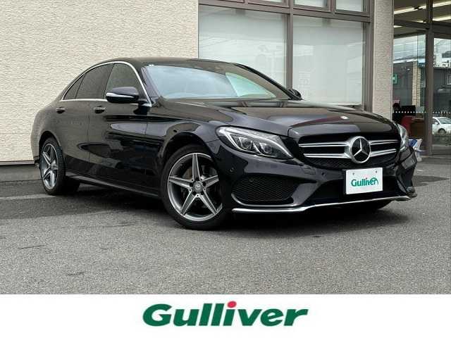 メルセデス・ベンツ Ｃ２００ アバンギャルド AMGライン 大阪府 2015(平27)年 7万km オブシディアンブラック 純正8インチHDDナビ/（フルセグTV/BT/MSV）/バックカメラ/クルーズコントロール/パドルシフト/レーンキープアシスト/ブラインドスポットモニター/前後コーナーセンサー/赤レザーシート/前席シートヒーター/前席パワーシート/メモリシート/純正18インチAW/ETC/保証書/取扱説明書/スペアキー　有