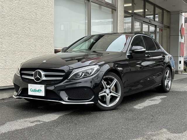 メルセデス・ベンツ Ｃ２００ アバンギャルド AMGライン 大阪府 2015(平27)年 7万km オブシディアンブラック 純正8インチHDDナビ/（フルセグTV/BT/MSV）/バックカメラ/クルーズコントロール/パドルシフト/レーンキープアシスト/ブラインドスポットモニター/前後コーナーセンサー/赤レザーシート/前席シートヒーター/前席パワーシート/メモリシート/純正18インチAW/ETC/保証書/取扱説明書/スペアキー　有