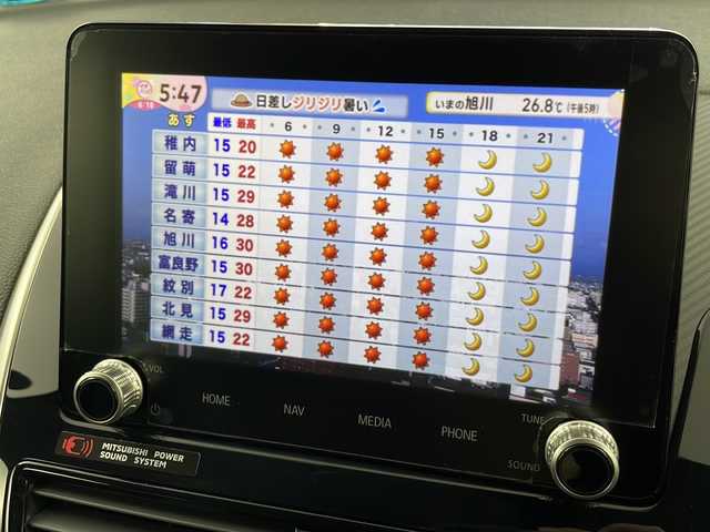 三菱 エクリプス クロス ＰＨＥＶ P 道央・札幌 2021(令3)年 3.1万km ホワイトダイヤモンド ・４WD/PHEV/・電動パノラマサンルーフ/・スポイラーパッケージOP/・スタイリングパッケージOP/・衝突被害軽減ブレーキシステム/・レーダークルーズコントロール/・オートマチックハイビーム[AHB]/・純正ディスプレイオーディオ/・Bluetooth.APPS.フルセグ/・全方位カメラ/バックカメラ/・レザーシート/パワーシート/・全席シートヒーター/・AC100V1500W/・コーナーセンサー/・パドルシフト/ステアリングヒーター/・充電コード