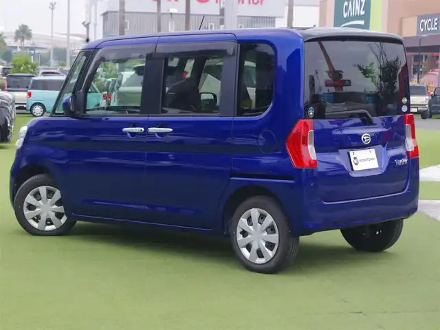 ダイハツ タント X ターボ SAⅡ 千葉県 2015(平27)年 5.6万km ディープブルークリスタルマイカ スマートアシストII/エコアイドル/左パワースライドドア/右イージークローザードア/純正SDナビ/地デジTV/【DVD/CD再生機能　Bluetooth接続】/ドライブレコーダー/ETC/フォグライト/リアコーナーセンサー/キーフリーシステム