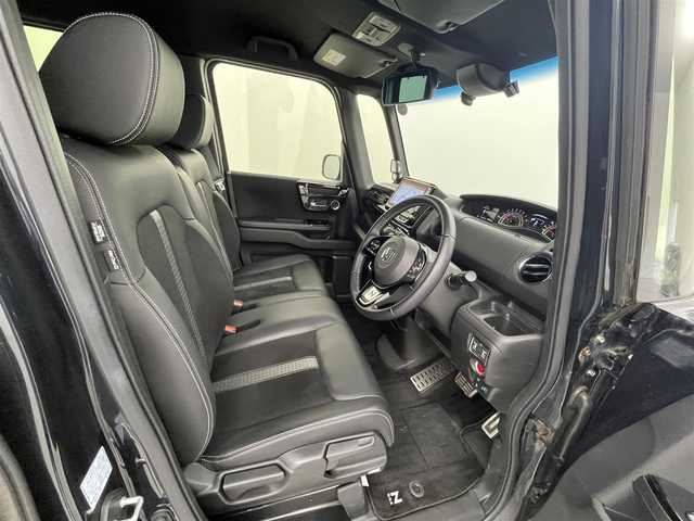 ホンダ Ｎ ＢＯＸ カスタム L ターボ 熊本県 2021(令3)年 1.3万km ミッドナイトブルービームM 純正8インチナビVXV-217NBi（ＡｐｐｌＣａｒＰｌａｙ・ＢＴ・フルセグ・ＵＳＢ）/純正前後ドライブレコーダー　/バックカメラ　/純正ビルトインＥＴＣ　/後ろのみコーナーセンサー　/両側パワースライドドア　/ホンダセンシング　/・衝突軽減ブレーキ/・歩行者事故低減ステアリング/・路外逸脱制御機能/・先行車発進お知らせ機能/・車線維持支援システム/・アダブティブクルーズコントロール/・誤発進制御機能/・後方誤発進抑制機能/横滑り防止/アイドリングストップ/前席シートヒーター/純正フロアマット/純正１５インチAW/オートライト/LEDヘッドライト/フォグライト/スマートキー/プッシュスタート/スペアキー1本