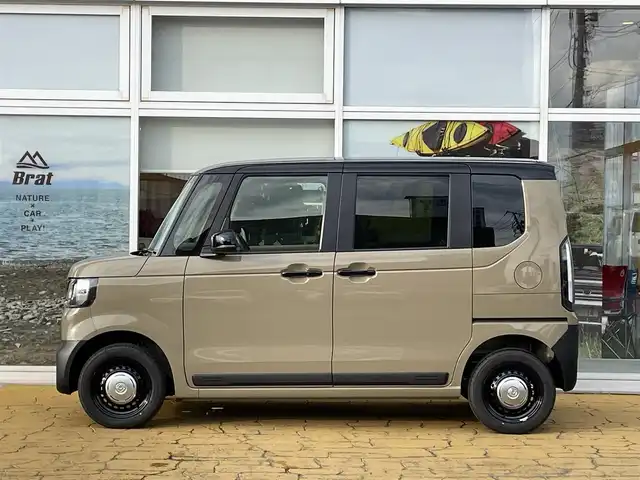 ホンダ Ｎ ＢＯＸ JOY 道北・旭川 2025(令7)年 0.1万km ベージュⅡ ワンオーナー/Honda SENSING/Honda CONNECT for Gathers＋ナビ装着用スペシャルパッケージ/左側パワースライドドア/運転席＆助手席シートヒーター/チェック柄撥水ファブリック(フロント・リアシート/リアシート背面/荷室スライドボード)/フロアアンダーボックス/LEDヘッドライト