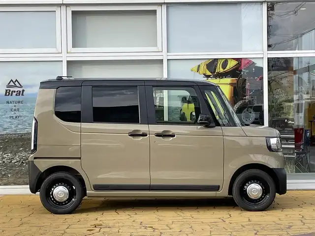 ホンダ Ｎ ＢＯＸ JOY 道北・旭川 2025(令7)年 0.1万km ベージュⅡ ワンオーナー/Honda SENSING/Honda CONNECT for Gathers＋ナビ装着用スペシャルパッケージ/左側パワースライドドア/運転席＆助手席シートヒーター/チェック柄撥水ファブリック(フロント・リアシート/リアシート背面/荷室スライドボード)/フロアアンダーボックス/LEDヘッドライト