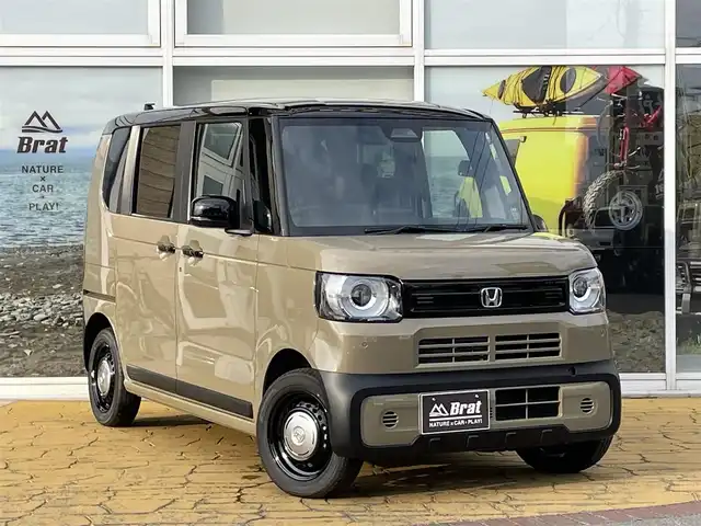 ホンダ Ｎ ＢＯＸ JOY 道北・旭川 2025(令7)年 0.1万km ベージュⅡ ワンオーナー/Honda SENSING/Honda CONNECT for Gathers＋ナビ装着用スペシャルパッケージ/左側パワースライドドア/運転席＆助手席シートヒーター/チェック柄撥水ファブリック(フロント・リアシート/リアシート背面/荷室スライドボード)/フロアアンダーボックス/LEDヘッドライト