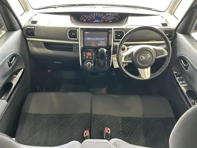 ダイハツ タント カスタム RS スマートセレ SA 沖縄県 2014(平26)年 4万km タングステングレーM (株)IDOMが運営する【じしゃロンコザ店】の自社ローン専用車両になりますこちらは現金またはオートローンご利用時の価格です。自社ローンご希望の方は別途その旨お申付け下さい/・本土仕入/・純正ナビ/・TV/・DVD再生/・バックカメラ/・ETC/・両側パワースライドドア/・スマートキー/・プッシュスタート/・純正フロアマット/・純正アルミホイール/・オートライト