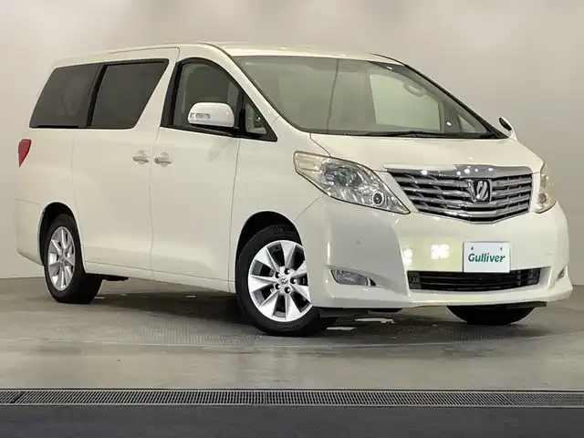 トヨタ アルファード 240G 栃木県 2010(平22)年 3.1万km ゴールドパールクリスタルシャイン HDDナビ/（CD/DVD/フルセグTV/ミュージックサーバー）/バックカメラ/コーナーセンサー/ビルトインETC/両側パワースライドドア/パワーシート/禁煙車/後席モニター/オートライト/HIDヘッドライト/横滑り防止装置/フォグランプ/スマートキー/プッシュスタート/ステアリングスイッチ/電動格納ミラー/純正アルミホイール/純正フロアマット