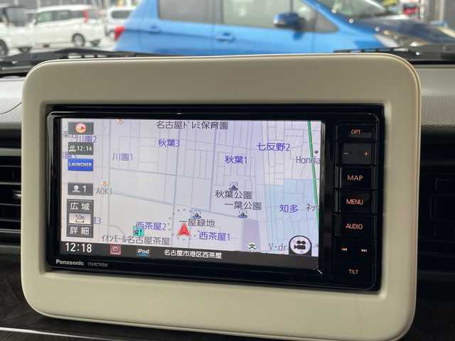 スズキ ラパン モード 愛知県 2019(令1)年 3.1万km フィズブルーパールメタリック/ホワイト 2トーンルーフ 純正ナビ/シートヒーター/コーナーセンサー/HIDヘッドライト/オートマチックハイビーム/ドライブレコーダー/ETC/衝突軽減システム/フルセグ/CD DVD/Bluetooth/ステアリングスイッチ/スマートキー/プッシュスタート
