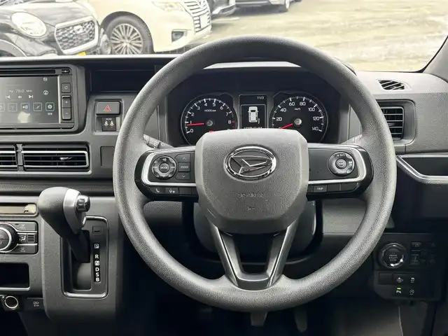 ダイハツ アトレー バン RS 熊本県 2024(令6)年 2.8万km レーザーブルークリスタルシャイン ワンオーナー/ターボ/社外ディスプレイオーディオ/【CD/AUX/AM/FM】/バックカメラ/両側パワースライドドア/クルーズコントロール/ステアリングスイッチ/アイドリングストップ/スマートアシスト/衝突軽減ブレーキ/横滑り防止/プッシュスタート/スマートキー/保証書/取扱説明書