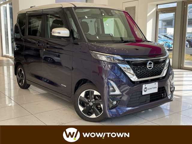 日産 ルークス HWS X プロパイロットED 埼玉県 2020(令2)年 2.1万km パープルⅡ エマージェンシーブレーキ /プロパイロット /純正9インチメモリナビ/　　CD/DVD/BT/フルセグ /アラウンドビューモニター /両側パワースライドドア /LEDオートライト /純正14インチアルミホイール /ステアリングスイッチ /純正ETC/禁煙車