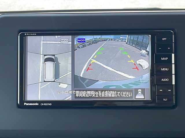 三菱 ｅＫクロススペース G プラスエディション 青森県 2021(令3)年 4.3万km アメジストブラック ・４WD/・社外フルセグナビTV/・AM/FM/Bluetooth/CD/DVD/・両側パワースライドドア/・アラウンドビューモニター/・前後コーナーセンサー/・レーンキープアシスト/・衝突軽減装置/・ダウンヒルアシスト/・ハンズフリーセンサー/・横滑り抑制装置/・社外ETC/・純正バイザー/・後席サンシェード/・後席送風機/・プッシュスタート/・アイドリングストップ/・純正AWサマータイヤ積込