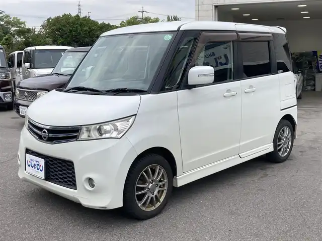 日産 ルークス ハイウェイスター 和歌山県 2011(平23)年 9.6万km スノーパールホワイト (株)IDOMが運営する【じしゃロン和歌山店】の自社ローン専用車両になります。こちらは現金またはオートローンご利用時の価格です。自社ローンご希望の方は別途その旨お申付け下さい/【じしゃロン個店占有の為　落札禁止】/社外ディスプレイオーディオ/バックカメラ/スマートキー/片側パワースライドドア /オートライト/純正フォグランプ