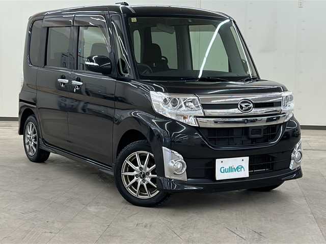 ダイハツ タント カスタム X SA 道央・札幌 2014(平26)年 7万km ブラックマイカメタリック /4WD//ワンオーナー//メモリナビ//ワンセグテレビ//バックカメラ//アイドリングストップ//純正LEDライト//ETC//片側パワースライドドア//ドアバイザー//プッシュスタート