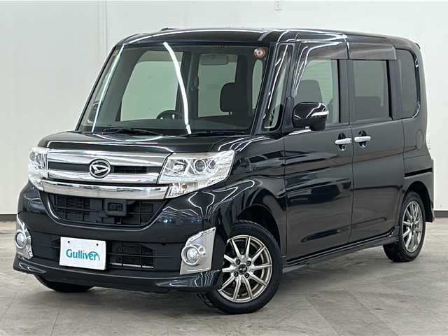 ダイハツ タント カスタム X SA 道央・札幌 2014(平26)年 7万km ブラックマイカメタリック /4WD//ワンオーナー//メモリナビ//ワンセグテレビ//バックカメラ//アイドリングストップ//純正LEDライト//ETC//片側パワースライドドア//ドアバイザー//プッシュスタート