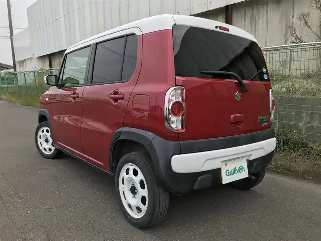 スズキ ハスラー G ターボ 宮崎県 2019(平31)年 7.4万km フェニックスレッドパール/ホワイト2トーンルーフ 〇社外ナビ/〇ワンセグTV/〇デュアルセンサーブレーキサポート/〇車線逸脱警報機能/〇ふらつき警報機能/〇先行車発進お知らせ機能/〇アイドリングストップシステム/〇S-エネチャージ/〇ビルトインETC/〇前席シートヒーター/〇前席ベンチシート/〇ハロゲンヘッドライト/〇純正１５インチホワイト塗装スチールホイール/〇キーレスプッシュスタート/〇禁煙車