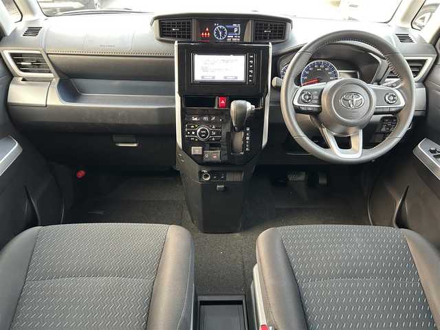 トヨタ ルーミー カスタムG 静岡県 2021(令3)年 3.5万km パールホワイトⅢ 純正ナビ/　（フルセグTV、Bluetooth、DVD、CD）/スマートアシスト/レーダークルーズコントロール/横滑り防止装置/前後コーナーセンサー/レーンキープアシスト/前席シートヒーター/バックカメラ/ビルトインETC/前後社外ドライブレコーダー/両側パワースライドドア/スマートキー/プッシュスタート/衝突被害軽減システム/純正14インチアルミホイール/LEDヘッドライト/保証書