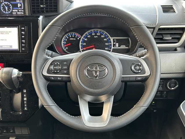 トヨタ ルーミー カスタムG 静岡県 2021(令3)年 3.5万km パールホワイトⅢ 純正ナビ/　（フルセグTV、Bluetooth、DVD、CD）/スマートアシスト/レーダークルーズコントロール/横滑り防止装置/前後コーナーセンサー/レーンキープアシスト/前席シートヒーター/バックカメラ/ビルトインETC/前後社外ドライブレコーダー/両側パワースライドドア/スマートキー/プッシュスタート/衝突被害軽減システム/純正14インチアルミホイール/LEDヘッドライト/保証書