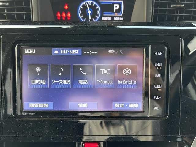 トヨタ ルーミー カスタムG 静岡県 2021(令3)年 3.5万km パールホワイトⅢ 純正ナビ/　（フルセグTV、Bluetooth、DVD、CD）/スマートアシスト/レーダークルーズコントロール/横滑り防止装置/前後コーナーセンサー/レーンキープアシスト/前席シートヒーター/バックカメラ/ビルトインETC/前後社外ドライブレコーダー/両側パワースライドドア/スマートキー/プッシュスタート/衝突被害軽減システム/純正14インチアルミホイール/LEDヘッドライト/保証書