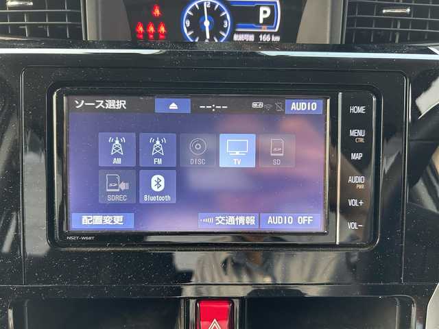 トヨタ ルーミー カスタムG 静岡県 2021(令3)年 3.5万km パールホワイトⅢ 純正ナビ/　（フルセグTV、Bluetooth、DVD、CD）/スマートアシスト/レーダークルーズコントロール/横滑り防止装置/前後コーナーセンサー/レーンキープアシスト/前席シートヒーター/バックカメラ/ビルトインETC/前後社外ドライブレコーダー/両側パワースライドドア/スマートキー/プッシュスタート/衝突被害軽減システム/純正14インチアルミホイール/LEDヘッドライト/保証書