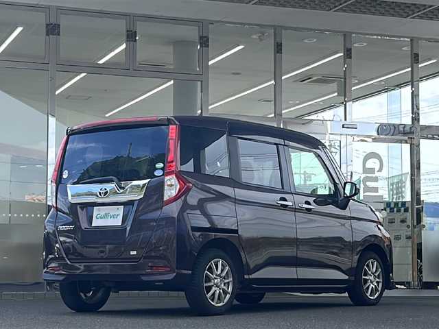 トヨタ ルーミー カスタムG－T 福島県 2016(平28)年 5.2万km プラムブラウンパールクリスタルシャイン 登録時走行距離：51642km/純正SDナビ/（フルセグ/BT接続/HDMI/USB/CD/DVD/AM/FM）/ETC/クルーズコントロール/両側パワースライドドア/衝突被害軽減ブレーキ/PUSHスタート/横滑り防止装置/アイドリングストップ/オートライト/HIDヘッドライト/シートヒーター/社外AW/純正フロアマット/コーナーセンサー/ステアリングスイッチ/保証書/取扱説明書/スペアキー