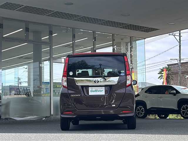 トヨタ ルーミー カスタムG－T 福島県 2016(平28)年 5.2万km プラムブラウンパールクリスタルシャイン 登録時走行距離：51642km/純正SDナビ/（フルセグ/BT接続/HDMI/USB/CD/DVD/AM/FM）/ETC/クルーズコントロール/両側パワースライドドア/衝突被害軽減ブレーキ/PUSHスタート/横滑り防止装置/アイドリングストップ/オートライト/HIDヘッドライト/シートヒーター/社外AW/純正フロアマット/コーナーセンサー/ステアリングスイッチ/保証書/取扱説明書/スペアキー