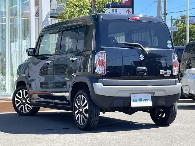 スズキ ハスラー J ターボ 道央・札幌 2019(令1)年 7.6万km ブルーイッシュブラックパール3 ・４WD/・衝突軽減ブレーキ/・全方位カメラ/・純正ナビ/　CD＆DVD＆BT＆TV/・バックカメラ/・ターボ/・レーンキープアシスト/・クルーズコントロール/・オートライト/・オートエアコン/・ミラーヒーター/・ダウンヒルアシスト/・パドルシフト/・アイドリングストップ/・ビルトインETC/・プッシュスタート/・スマートキー/・電動格納ミラー/・エンジンスターター/・社外AW＆冬タイヤ積込/・シートヒーター/・純正フロアマット/・ドアバイザー/・ウィンカーミラー/・フォグライト/・スペアキー