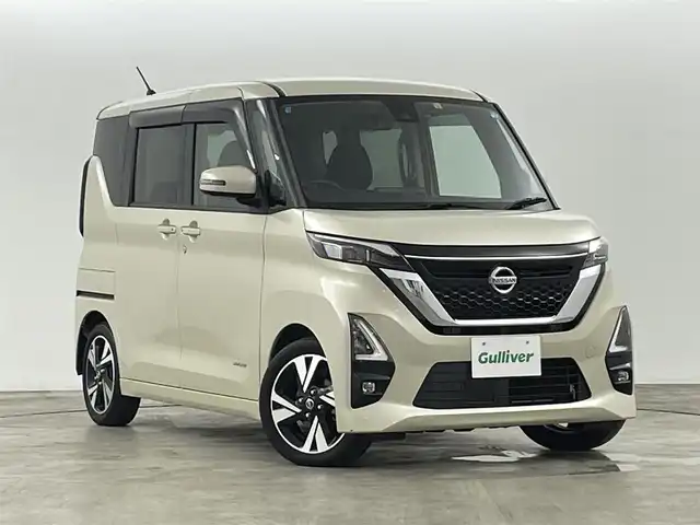 日産 ルークス 福島県 2022(令4)年 1.6万km フローズンバニラパール 360°セーフティアシスト/・プロパイロット/・レーダークルーズコントロール/・衝突被害軽減ブレーキ/・前方衝突予測警報/・車線逸脱警報装置/・標識検知/・アダプティブLEDヘッドライト/・アラウンドビュー/・電子パーキング/・オートブレーキホールド/前方ドライブレコーダー/両側パワースライドドア/・ロールサンシェード/革張ステアリング/・ステアリングリモコン/ベンチシート/・D+N席シートヒーター/プッシュスタート/・スマートキー/・スペアキー1本/電動格納ミラー/・ウィンカーミラー/・オートミラー/コーナーセンサー/LEDヘッドライト/・フォグランプ/・オートライト/・オートハイビーム/アイドリングストップ/純正フロアマット/純正15インチAW