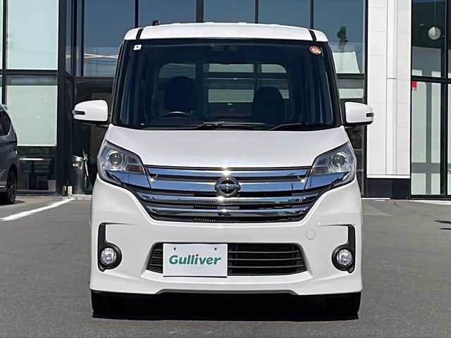 日産 デイズ ルークス ハイウェイスターターボ 青森県 2014(平26)年 3.4万km パール ・4WD/・純正ナビ/・アラウンドビューモニター/・フルセグ/・フリップダウンモニター/・両側パワースライドドア/・プッシュスタート/・スマートキー/・USBポート/・ETC/・純正フォグ/・純正15AW/・シートヒーター