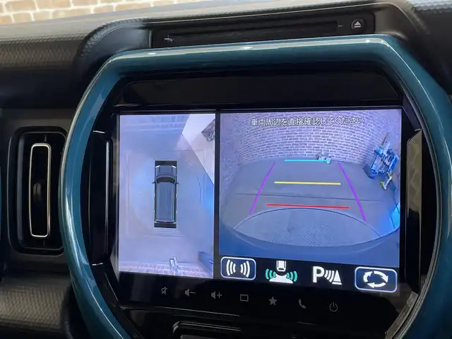 スズキ ハスラー HYBRID X ターボ 岩手県 2020(令2)年 9.7万km デニムブルー ガンメタリック 2トーン ワンオーナー/４WD/パドルシフト/ターボ/全周囲カメラ/デュアルカメラブレーキサポート/レーンアシスト/グリップコントロール/ヒルディセントコントロール/スノーモード/コーナーセンサー/アイドリングストップ/クルーズコントロール/横滑り防止装置/オートライト/シートヒーター/ステアリングスイッチ/純正ナビ/純正１５インチアルミホイール/純正フロアマット/助手席アンダーボックス