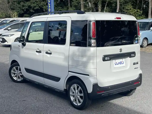 スズキ スペーシア ギア HYBRID XZターボ 栃木県 2019(平31)年 10.5万km ピュアホワイトP (株)IDOMが運営する【じしゃロン宇都宮店】の自社ローン専用車両になります。こちらは現金またはオートローンご利用時の価格です。自社ローンご希望の方は別途その旨お申付け下さい/両側パワースライドドア/社外オーディオ/Ｂｌｕｅｔｏｏｔｈ/クルーズコントロール/パドルシフト/衝突軽減ブレーキ/シートヒーター/ＬＥＤヘッドライト/オートライト/フォグライト/スマートキー/純正アルミホイール/ルーフレール