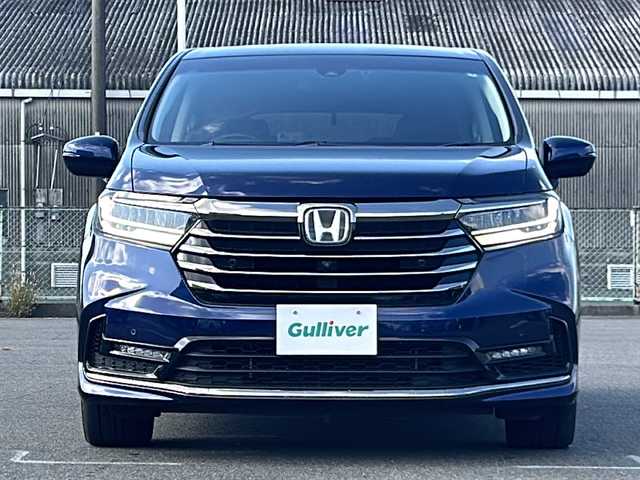 ホンダ オデッセイ ハイブリッド e:HEVアブソルート EX 福岡県 2021(令3)年 3.2万km オブシダンブルーパール ワンオーナー/本革レザーシート/純正メモリナビ/VXU-217DYi/HDMI接続/DVD/CD再生/SD再生/BT接続/ＢＳＭ/３６０°モニター/レーダークルーズコントロール/両側パワースライドドア/シートヒーター/パワーバックドア/ＥＴＣ２．０/カーテンエアバック