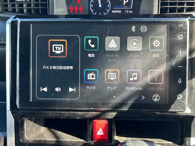 トヨタ ルーミー カスタムG 山口県 2023(令5)年 1.5万km パールホワイトⅢ ディスプレイオーディオ/　・Bluetooth/　・AppleCarplay/　・AndroidAuto/　・全方位カメラ/シートヒーター/ステアリングリモコン/テレビキャンセラー/カップホルダー/オートライト/オートハイビーム/コーナーセンサー/LEDヘッドライト/純正14インチAW