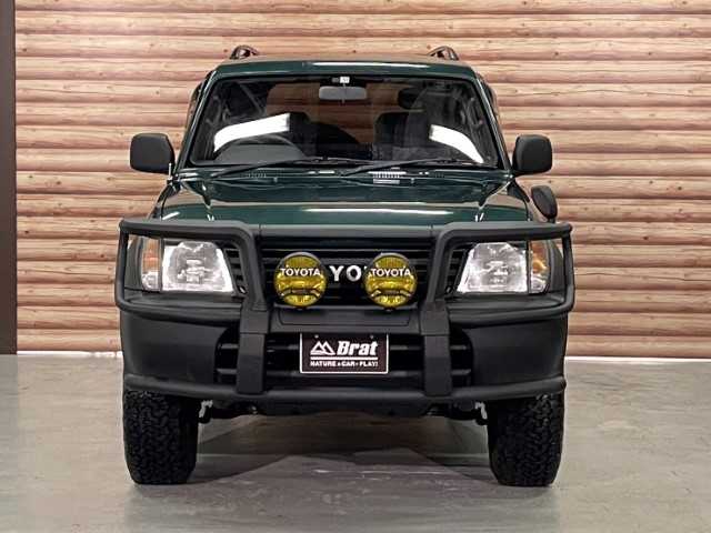 トヨタ ランドクルーザー プラド TX ワイド 長野県 1997(平9)年 5.7万km 緑Ⅱ AIS検査済み/【2501041196】/4WD(フル）/ルーフレール/純正フロアマット/純正キーレス/パワーウィンドウ/ETC(通常）/パワステ/AAC/16AW エクストリームJ XJ05(社外）/BFグットリッチ　オールテレーンT/A（社外）/2インチリフトアップキット（社外）/TOYOTAロゴグリル（社外）/ECLIPSE　ナビ（社外）/社外パーツ取付有