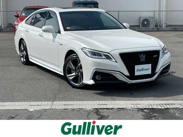 トヨタ クラウン ハイブリッド RS アドバンス 群馬県 2020(令2)年 5.3万km ホワイトパールクリスタルシャイン サンルーフ　/純正ナビ・フルセグ・CD・DVD・Bluetooth　/全周囲カメラ　/運転席シートメモリー　/シートエアコン/デジタルインナーミラー　/アダプティブクルーズコントロール　/パドルシフト　/黒レザーシート　/ドライブレコーダー　/ＡＣ１００Ｖ　/寒冷地仕様
