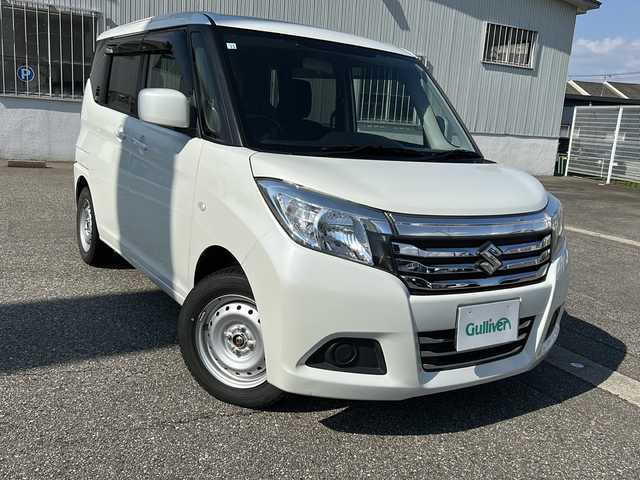 スズキ ソリオ G 富山県 2020(令2)年 1.8万km ピュアホワイトP ワンオーナー/スマートキー/社外ナビ（KXM-E504W）/フルセグTV/DVD再生/Bluetooth/ビルトETC/純正フロアマット/純正ドアバイア―/横滑り防止/保証書/取扱説明書/スペアキー