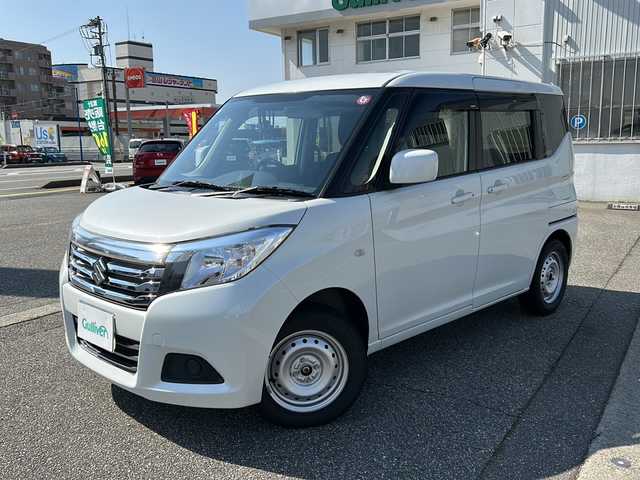 スズキ ソリオ G 富山県 2020(令2)年 1.8万km ピュアホワイトP ワンオーナー/スマートキー/社外ナビ（KXM-E504W）/フルセグTV/DVD再生/Bluetooth/ビルトETC/純正フロアマット/純正ドアバイア―/横滑り防止/保証書/取扱説明書/スペアキー