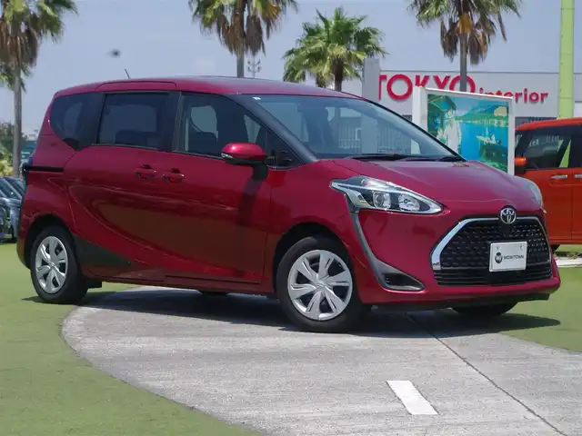 トヨタ シエンタ X 千葉県 2019(令1)年 3.6万km センシュアルレッドマイカ 左パワースライドドア/右イージークローザードア/純正SDナビ/ワンセグTV/【CD再生機能　Bluetooth接続】/バックカメラ/ドライブレコーダー（前後撮影）【DRV-MR740】/ETC/LEDヘッドライト/ウインカーミラー/スマートキー