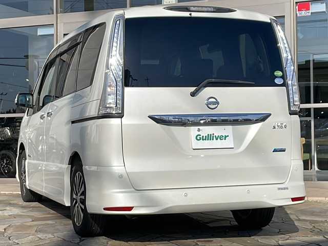 日産 セレナ HWS S HV Vセレ +Sefty 静岡県 2015(平27)年 8.5万km ブリリアントホワイトパール シティーブレーキサポート/・レーンキープアシスト/・全方位カメラ/純正ナビ/・フルセグTV/・CD/DVD/BT/ラジオ/主要装備/・両側パワースライドドア/・フリップダウンモニター/・ETC/・アイドリングストップ/・プッシュスタート/・スマートキー/・LEDヘッドライト/・純正フロアマット