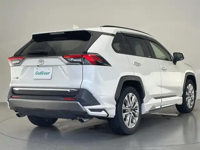 トヨタ ＲＡＶ４ G Zパッケージ 愛知県 2020(令2)年 2.2万km ホワイトパールクリスタルシャイン 純正９型ナビ　フルセグＴＶ　ＢＴ　モデリスタエアロクールシャインキット　バックカメラ　電動リアゲート　デジタルインナーミラー　黒革　シートヒーター　ハンドルヒーター　ＢＳＭ　ＥＴＣ　トヨタセーフティセンス　衝突軽減　レーダークルーズコントロール　LEDオートライト　フォグランプ　禁煙