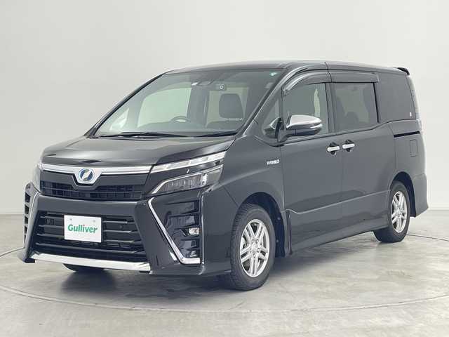 トヨタ ヴォクシー ハイブリッド ZS 煌Ⅱ 群馬県 2020(令2)年 4万km ブラック 純正９型ナビ　純正１２．１型後席モニター　バックカメラ　ビルトインＥＴＣ　前後ドラレコ　シートヒーター　クルーズコントロール　両側電動スライドドア　衝突被害軽減ブレーキ　ＬＥＤライト フォグ 禁煙車