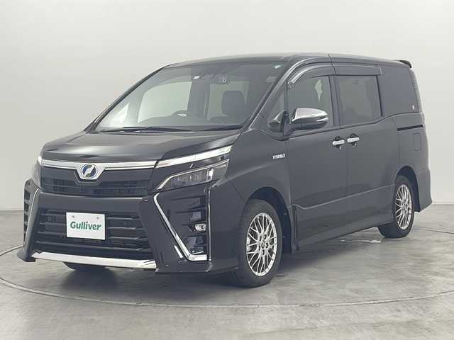 トヨタ ヴォクシー ハイブリッド ZS 煌Ⅱ 群馬県 2020(令2)年 4万km ブラック 純正９型ナビ　純正１２．１型後席モニター　バックカメラ　ビルトインＥＴＣ　前後ドラレコ　シートヒーター　クルーズコントロール　両側電動スライドドア　衝突被害軽減ブレーキ　ＬＥＤライト フォグ 禁煙車