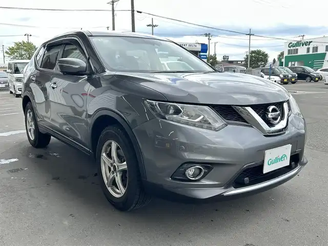 日産 エクストレイル 20X エマージェンシーブレーキ 岩手県 2017(平29)年 8.4万km ダークメタルグレー 4WD/純正SDナビ/FM/AM/CD/Bluetooth/フルセグTV/エマージェンシーブレーキ/横滑り防止装置/クリアランスソナー/アラウンドビューモニター/ダウンヒルアシスト/オートライト/LEDヘッドライト/フォグランプ/ドアミラーヒーター/ハーフレザーシート/前席シートヒーター/純正フロアマット/ETC/社外アルミホイール