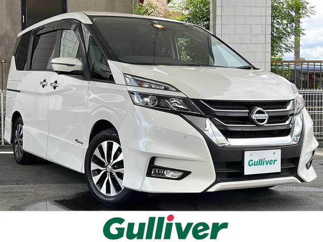 日産 セレナ ハイウェイスター Vセレクション 京都府 2018(平30)年 5.5万km ブリリアントホワイトパール プロパイロット　/（先行車追従、ハンドル支援、ナビリンク）/社外ＳＤナビ　/（AVIC-RZ801)/フルセグＴＶ　/Bluetooth/CD/DVD再生機能/iPod/AUX/全方位カメラ/デジタルインナーミラー　/禁煙車　/両側パワースライドドア　/前後コーナーセンサー/ウォークスルー　/ＬＥＤヘッドライト　/スマートキー/純正AW16インチ　/スタッドレスタイヤ付/ウィンカーミラー /アイドリングストップ