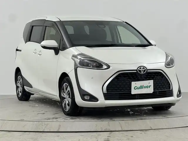 トヨタ シエンタ G クエロ 熊本県 2019(平31)年 2.3万km ホワイトパールクリスタルシャイン 純正ナビ（BT/フルセグ/CD/DVD/FM/AM/SD/全方位カメラ/両側パワースライドドア/前席シートヒーター/衝突軽減システム/車線逸脱警報/LEDヘッドライト/オートライト/ステアリングヒーター/ステアリングリモコン/純正ドアバイザー/USB×２/ISOFIX/オート電動格納ミラー/純正フロアマット/ビルトインETC