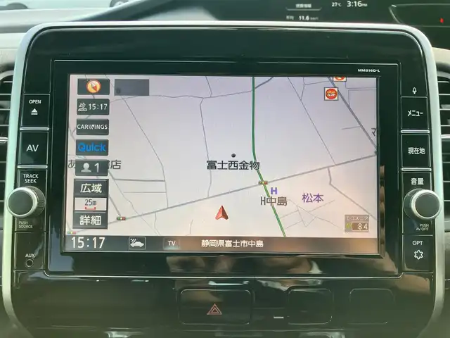 日産 セレナ ハイウェイスター プロパイロットED 静岡県 2017(平29)年 8.3万km シャイニングブルー 純正9インチナビ（CD/DVD/BT/フルセグ）/バックカメラ/プロパイロット/エンジンスタートボタン/パワーステアリング/パワーウィンドウ/スマートキー/スペアキー/Ｗオートエアコン/レーダークルーズコントロール/後席モニター/USB入力端子/ETC/ドライブレコーダー/純正フロアマット/布シート/両側パワースライドドア/純正アルミホイール/ABS/横滑り防止装置/コーナーセンサー前後/レーンキープアシスト/盗難防止装置/オートライト/W+サイドエアバッグ/衝突軽減システム