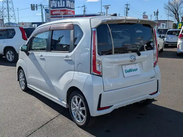 ダイハツ ムーヴ カスタム X ハイパー SA 福井県 2015(平27)年 8万km パールホワイトⅢ ワンオーナー車/ケンウッドSDナビ/AM/FM/フルセグ/BT/CD/DVD/USB/iPod/衝突被害軽減システム/横滑り防止装置/アイドリングストップ/盗難防止装置/ETC/純正フロアマット/ダブルエアバッグ/純正１４インチAW/LEDヘッドライト/Fフォグ/スマートキー