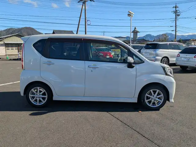 ダイハツ ムーヴ カスタム X ハイパー SA 福井県 2015(平27)年 8万km パールホワイトⅢ ワンオーナー車/ケンウッドSDナビ/AM/FM/フルセグ/BT/CD/DVD/USB/iPod/衝突被害軽減システム/横滑り防止装置/アイドリングストップ/盗難防止装置/ETC/純正フロアマット/ダブルエアバッグ/純正１４インチAW/LEDヘッドライト/Fフォグ/スマートキー