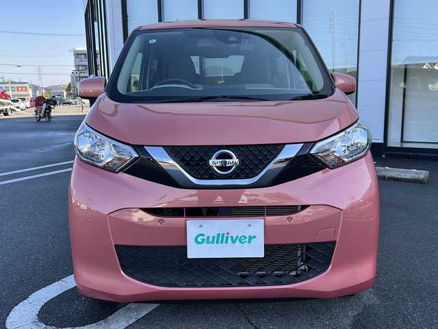 日産 デイズ X 岐阜県 2020(令2)年 3.5万km ブロッサムピンクメタリック 登録時走行距離34588km/純正7インチナビ/プッシュスタート/スマートキー/取扱説明書/Bluetooth/バックモニター/フルセグ/ベンチシート/社外フロアマット/オートライト/コーナーセンサー前後/ハロゲンライト/衝突軽減システム/アイドリングストップ/純正アルミホイール/ベンチシート/社外前方ドラレコ/両側スライドドア/CD/CDチェンジャー