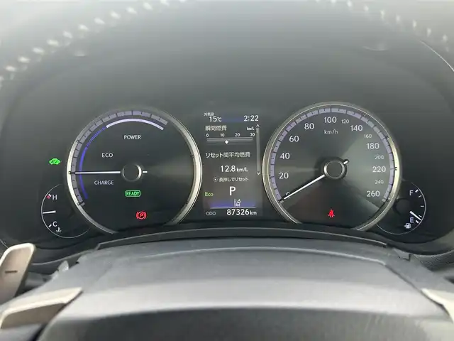 レクサス ＮＸ 300h Fスポーツ 岡山県 2018(平30)年 8.8万km ホワイトノーヴァガラスフレーク 登録時走行距離87326km/純正10.3インチナビ/（AM/FM/CD/DVD/BT/TV）/バックカメラ/黒革シート/D/N席シートヒーター/D/N席ベンチレーション/D/N席パワーシート/ステアリングヒーター/パワーバックドア/レクサスセーフティシステム/・ブラインドスポットモニター/・レーンディパーチャアラート/・オートマチックハイビーム/・アダプティブクルーズコントロール/・クリアランスソナー/・プリクラッシュセーフティ/ビルトインETC2.0/電子パーキングアシスト/メモリーシート/パドルシフト/ドライブレコーダー/3眼LEDヘッドライト/純正18インチアルミホイール/保証書/取説/カードキー