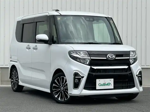 ダイハツ タント カスタム RS セレクション 群馬県 2020(令2)年 2.1万km シャイニングホワイトパール ターボ車/純正SDナビ/（CD/DVD/SD/Bluetooth/USB）/フルセグテレビ/バックカメラ/スマートアシスト/・衝突回避支援ブレーキ機能/・衝突警報機能/・車線逸脱警報機能/・車線逸脱警抑制制御機能/・ブレーキ制御付誤発進抑制機能/・先行車発進お知らせ機能/・アダプティブドライビングビーム/・コーナーセンサー/・進入禁止標識認識機能/クルーズコントロール/レーンキープアシスト/両側パワースライドドア/パドルシフト/ステアリングリモコン/シートヒーター/ドライブレコーダー/ビルトインETC/LEDヘッドライト/純正フロアマット/純正ドアバイザー